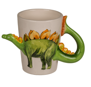 Keramický hrnček s dinosaurom - Stegosaurus