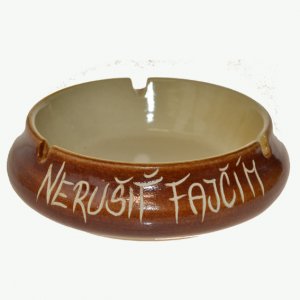Popolník keramický - Nerušiť fajčím