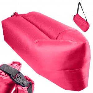 Samonafukovacie lehátko Lazy Bag - ružové 230cm x 70cm