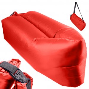 Samonafukovacie lehátko Lazy Bag - červené 230cm x 70cm