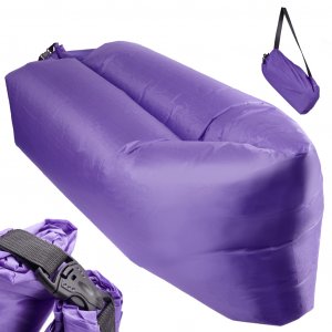 Samonafukovacie lehátko Lazy Bag - fialové 230cm x 70cm