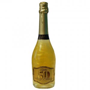 Perlové šampanské GHOST zlaté - Happy Birthday 50