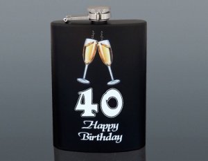 Ploskačka Happy Birthday 40