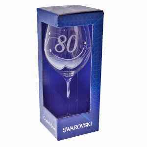 Výročný pohár na víno SWAROVSKI- K 80. narodeninám