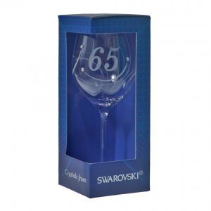 Výročný pohár na víno SWAROVSKI - K 65. narodeninám