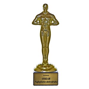 Soška Oscar - Najlepšieho dobrodruha