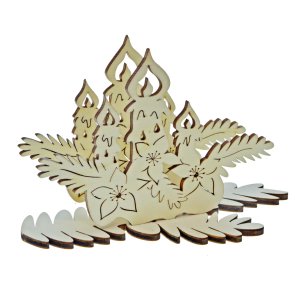 Vianočný stojan na servítky - Sviečky