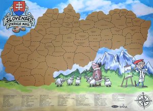 Stieracia mapa Slovensko