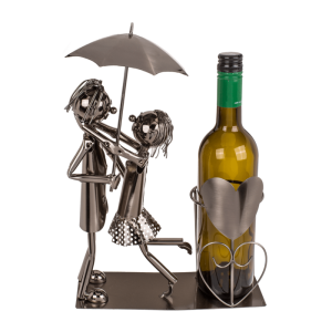 Metallový držiak na fľaše – Ľúbostný pár