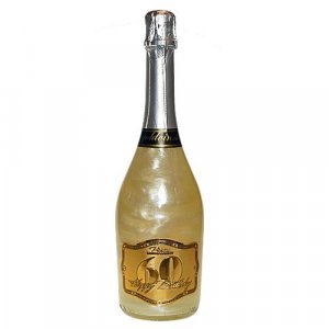 Perlové šampanské GHOST strieborné - Happy Birthday 60
