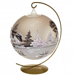 Svietnik bielo-sivý matný