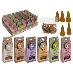 Vonné kužele Karma + dekoratívny stojan (viac druhov vôni) - Pačuli