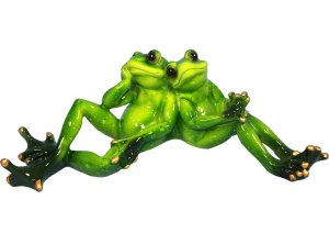 Keramické žabky – zamilovaný pár oddychuje