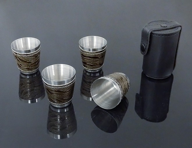 Štamperlíky PRO 4ks 30 ml v koži