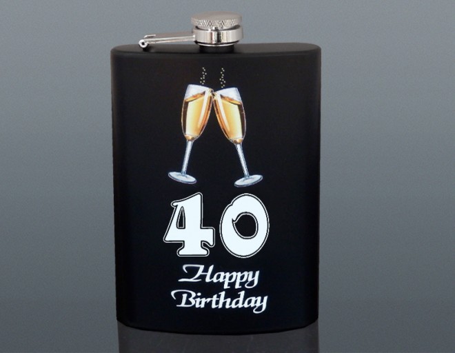 Ploskačka Happy Birthday 40