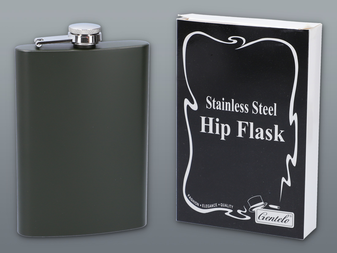 Ploskačka nerezová Military 270 ml