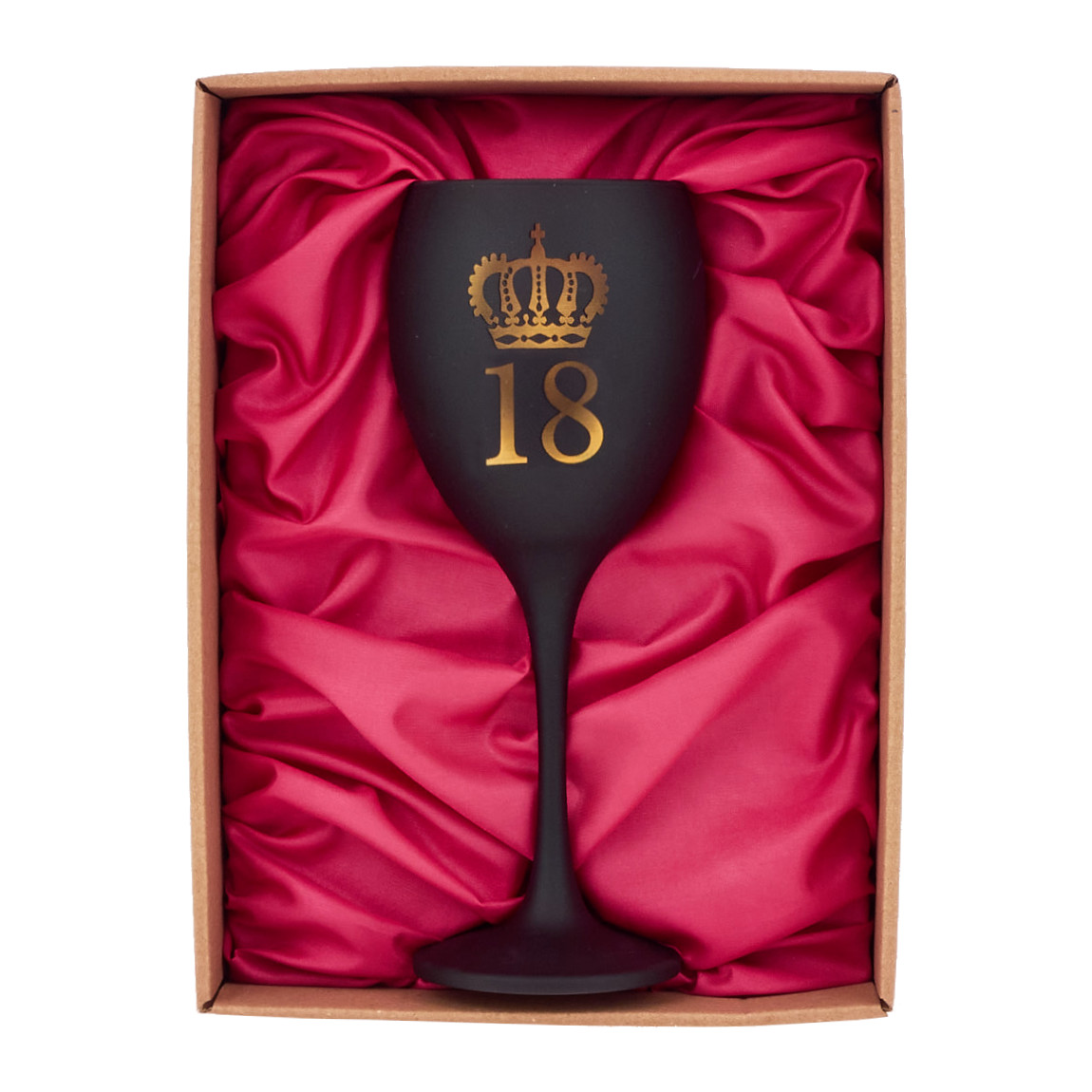 Výročný pohár v darčekovej krabičke - k 18tke pre ženu