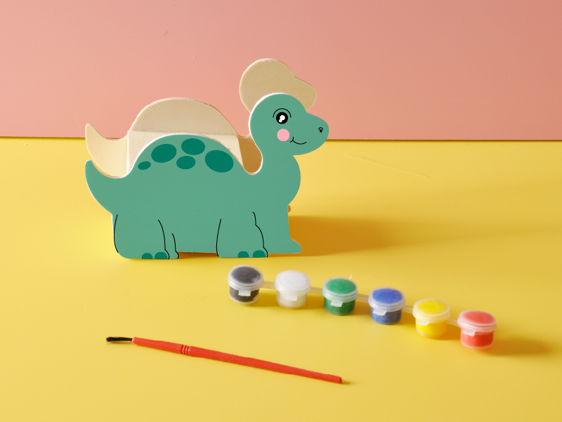 Pokladnička DINO s maliarskou sadou