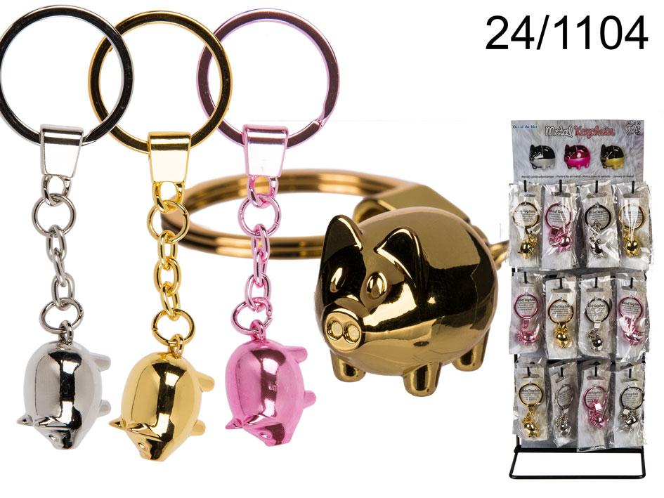 Prívesok na kľúče - prasiatko ružové