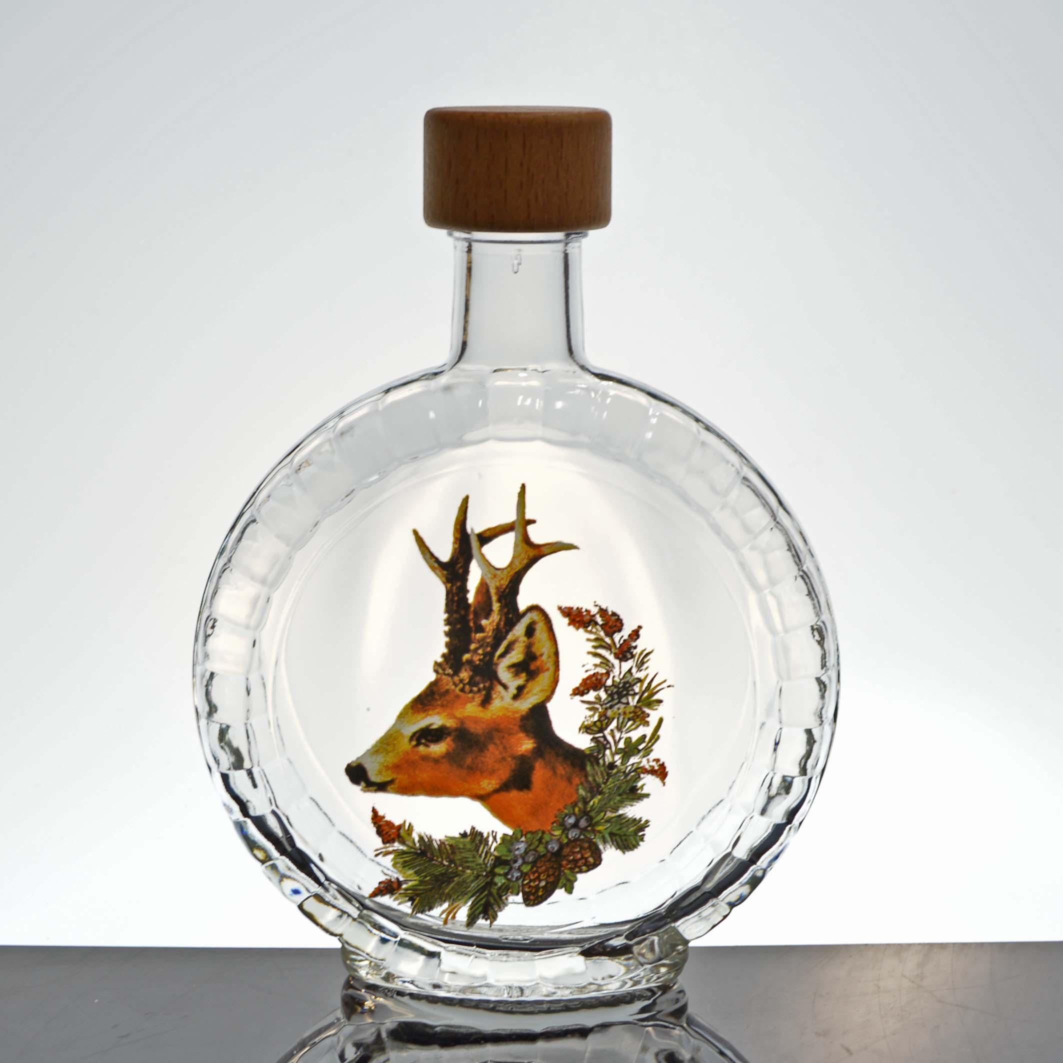 Fľaša sklenená 0,35 L - Srnec
