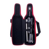 Súprava na víno v obale v tvare fľašky