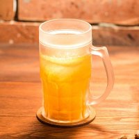 Ľadový pivový pohár CHILLER - 400ml zlatý + otvarak
