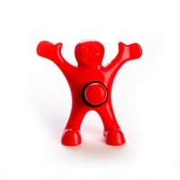 Šťastný muž zátka do fľaše