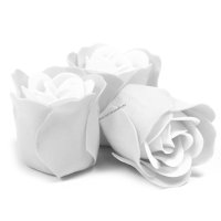 Sada 3 Mydlových Kvetov - Biela Ruža
