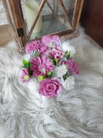 Mydlová kytica mini - Staroružová