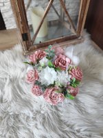 Mydlová kytica mini - Bledo ružová