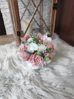 Mydlová kytica mini - Bledo ružová