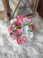 Mydlová kytica mini - Ružová