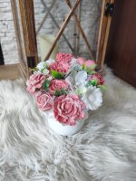 Mydlová kytica mini - Ružová