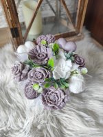 Mydlová kytica mini - Strieborná