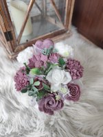 Mydlová kytica mini - Vínová