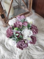 Mydlová kytica mini - Vínová