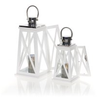 Drevený lampáš MSL2788- 41 cm