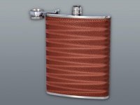 Ploskačka nerezová + 4ks štamperlíkov v darčekovej krabičke