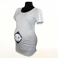 Tehotenské tričko s obrázkom - Kukuč