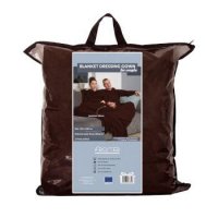 Deka s rukávmi pre dvoch hnedá