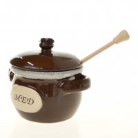 Dóza keramická na med