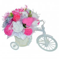 Mydlová Kytica bicykel - ružová