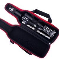 Súprava na víno v obale v tvare fľašky