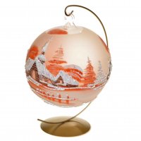 Svietnik oranžový matný