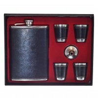 Ploskačka nerezová + 4 ks štamperlíkov