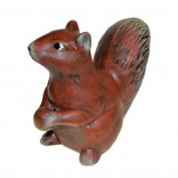 Keramická soška do záhrady - Veverička