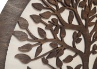 Drevený strom života Premium – dvojvrstvové prevedenie (orech + prírodné drevo)