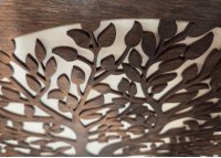 Drevený strom života Premium – dvojvrstvové prevedenie (orech + prírodné drevo)