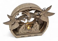 Exkluzívny drevený betlehem s anjelmi