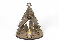 Drevený betlehem – Vianočná dekorácia so Svä­tou rodinou